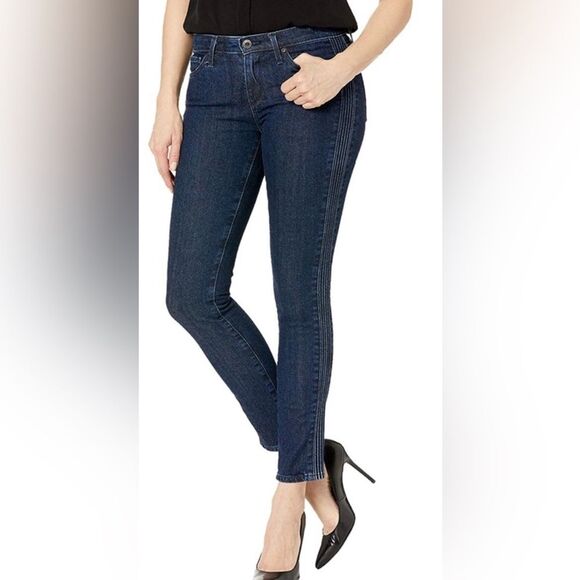 AG Adriano Goldschmied Jeans Prima Ankle Pin Tucked Size 29R NWT - Picture 2 of 5